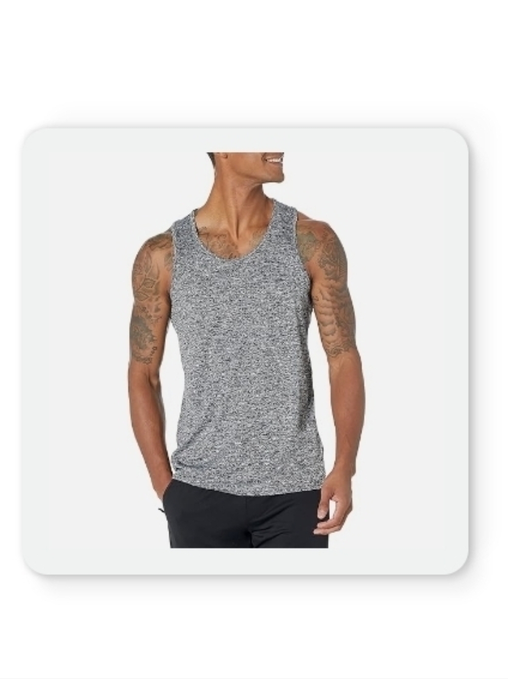 Amazon Essentials Men's Quick Dry Tech Stretch Active Sleeveless Gym Tank Top XL